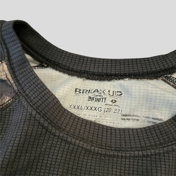 𝅺WOMEN'S Mossy Oak Break Up Infinity Camo Hunting Shirt sz 3XL 20 22 LS T15 - Picture 7 of 7